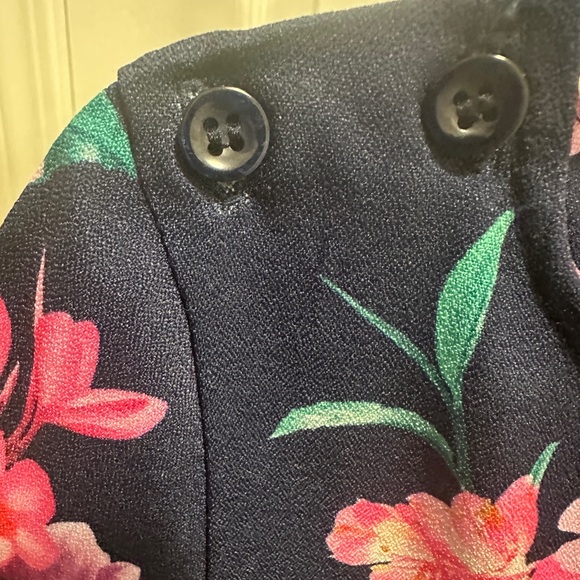 NEXT DIRECT • Kids Floral Jumpsuit - Pink and Navy - Picture 5 of 10